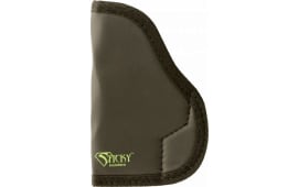 Sticky Holsters MD1 For Glock 42/Ruger LC9 Small 9mm up to 3.5" Barrel Latex Free Synthetic Rubber Black w/Green Logo