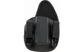 TX 1836 Kydex RECRUIT355 Recruiter  IWB Style made of Black Kydex with 1.25" Waist Belt Size for Glock 43 Right Hand