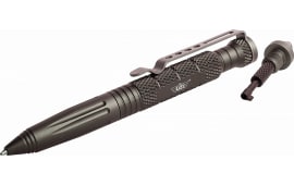 Uzi Accessories UZITACPEN6GM Tactical Pen Gun Metal Aluminum 6" Features Glass Breaker/Cuff Key