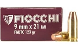 Fiocchi 9X21 Heritage 9x21mm IMI 123 gr Full Metal Jacket Truncated-Cone - 50rd Box