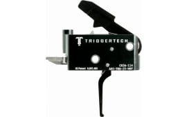 TriggerTech AROTBB25NNF Adaptable Primary  Two-Stage Flat Trigger with 2.50-5 lbs Draw Weight for AR-15 Right