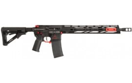 Red Arrow Weapons RAW15BR Semi-Automatic 223/5.56 AR-15 Style Rifle, Black with Red Accents, 16" Barrel, Magpul Furniture