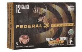 Federal P152FT Premium Freight Train 12Gauge 2.75" SlugShot 5 Per Box - 5sh Box