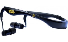 Pro Ears PEEBBLK Stealth 28  28 dB Behind The Head Black Ear Buds with Black Band & Gold Logo for Adults 1 Pair