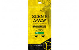 Scent-A-Way 07708 Max Dryer Sheets Odor Eliminator Earth 15 Per Pkg