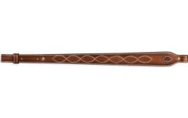 Browning 122617 Heritage Sling made of Brown Leather with Suede Backing & Buckmark Patch, 25"-28" OAL & Adjustable Design for Rifles