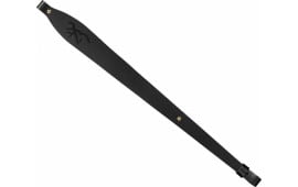 Browning 122499 Big Buckmark Sling made of Black Leather with 25"-35" OAL & Adjustable Design for Rifles
