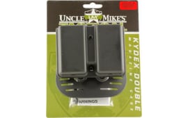 Uncle Mikes 51361 Kydex Double Mag Case Fits Belt Loops up to 1.75" Black