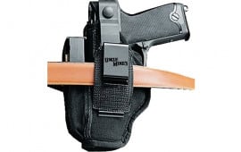 Uncle Mikes 70360 Sidekick Hip Holster with Belt Clip Nylon Black 2.25" Small Frame Revolver