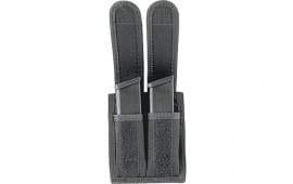 Uncle Mikes 8829 Double Mag Pouch 10mm-45 Caliber Magazine Up to 2.25" Nylon Black