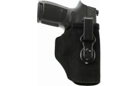 Galco TUC224B Tuck-N-Go 2.0 IWB Black Leather UniClip/Stealth Clip Fits Glock 31/17 Gen1-5/22 Gen2-5 Ambidextrous
