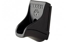 Ruger 90343 Finger Extension  made of Plastic with Black Finish for Ruger SRc 9rd 40 S&W & 10rd 9mm Luger Magazines