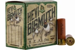 HEVI-Shot HS14006 Hevi-Bismuth Waterfowl 12 Gauge 3" 1 3/8 oz 6 Shot - 25sh Box