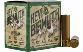 HEVI-Shot HS14504 Hevi-Bismuth Waterfowl 12 Gauge 3.50" 1 1/2 oz 4 Shot - 25sh Box