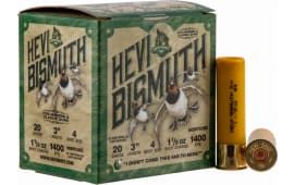 HEVI-Shot HS17004 Hevi-Bismuth Waterfowl 20 Gauge 3" 1 1/8 oz 4 Shot - 25sh Box