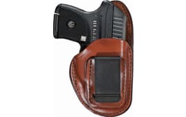 Bianchi 19231 100 Professional  IWB 10 Tan Leather Belt Clip Fits Colt Officer/CZ 75/S&W M&P Shield EZ Left Hand