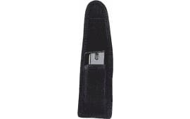 Uncle Mikes 8832 Universal Single Mag/Knife Pouch 9mm/40 S&W, Single Row 10mm/45ACP Metal Mag Up to 2.25" Cordura Nylon Black
