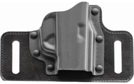 Galco TS838B TacSlide  OWB Black Kydex/Leather Belt Slide Fits Sig P365/Sig P365 XL/P365 SAS