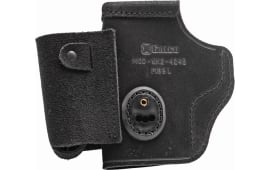 Galco WK2424B WalkAbout 2.0  IWB Open Top Black Leather UniClip/Stealth Clip Fits 1911 3" Ambidextrous