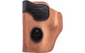 Galco S2226B Scout 3.0  IWB Natural/Black Leather UniClip/Stealth Clip Fits Glock 19 Gen1-5/19x/23 Gen2-5 Ambidextrous