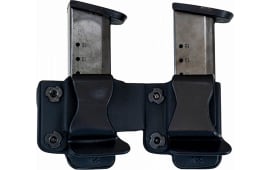 Comp-Tac Twin Mag Pouch Fits 1911 Kahr Spring XD-SSig P220 9mm Luger/45 ACP Kydex Black