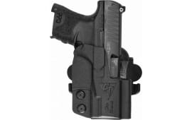 Comp-Tac C241WA225RBKN International  OWB Black Kydex Belt Loop/Paddle Fits Walther PPQ SubCompact
