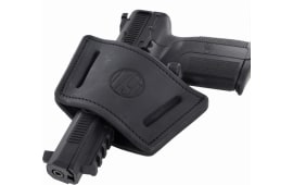 1791 Gunleather UIWXSBLA UIW Max  IWB/OWB Black Leather Belt Clip Fits Most Mid-Large Frame Autos with Rail, Laser & Light Ambidextrous