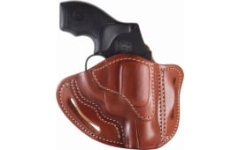 1791 Gunleather RVH1CBRR RVH1  OWB 01 Classic Brown Leather Belt Clip Fits Ruger LCR/J-Frame Revolvers/S&W 38