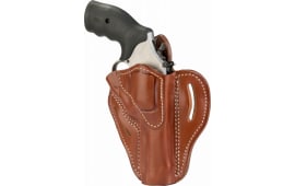 1791 Gunleather RVH2CBRR RVH2  OWB 02 Classic Brown Leather Belt Clip Fits Ruger GP100/S&W K-Frame Right Hand