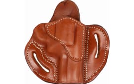 1791 Gunleather RVH2SCBRR RVH2S  OWB 02S Classic Brown Leather Belt Clip Fits K-Frame S&W Right Hand