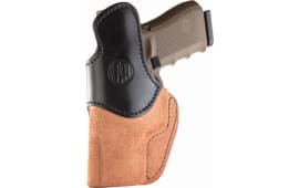 1791 Gunleather RCH4BLBR RCH  IWB 04 Black/Brown Leather Belt Clip Fits S&W M&P Shield/Springfield XD/Glock 17