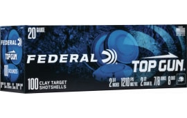 Federal TG201008 Top Gun 20 Gauge 2.75" 7/8 oz 8 Shot - 100sh Box