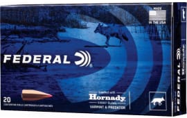 Federal V243VM75 Standard Varmint & Predator 243 Win 75 gr Hornady V-Max (VMX) - 20rd Box