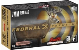 Federal P7RSS1 Premium 7mm Rem Mag 150 gr Swift Scirocco II - 20rd Box