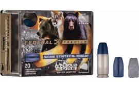 Federal P44SHC1 Premium Hunting 44 Rem Mag 300 gr Solid Core Synthetic Flat Nose - 20rd Box