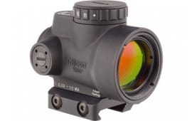 Trijicon 2200004 MRO  Black Hardcoat Anodized 1x 25mm 2 MOA Illuminated  Adjustable Red LED Dot Reticle
