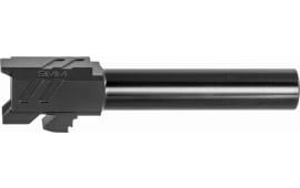 ZEV BBL19PRODLC Pro Match Replacement Barrel 9mm Luger 4.02" Black DLC Finish  416R Stainless Steel Material for Glock 19 Gen1-4