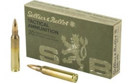 Sellier & Bellot SB556A Rifle 5.56x45mm NATO 55 gr Full Metal Jacket (FMJ) - 20rd Box