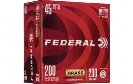 Federal WM52332 45 Brass 230 FMJ - 200rd Box