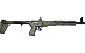 Kel-Tec SUB-2000 G2 9mm Rifle, Foldable, 3 Position Stock, Glock Mag Compatible, Green,10 Round - SUB2K9GLK19BGRN 