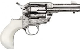 Cimarron PP346DOCENG DOC Holliday .45LC 3.5" 6rd Nickel Engraved B-HEAD Revolver