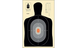 Action Target B27EPROS100 Qualification Pros Silhouette Paper Hanging 23" x 35" Black/Gray/White 100 Per Box