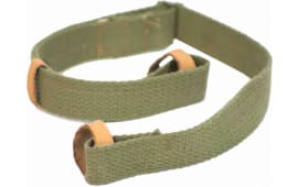 Crickett KSA803 Dog Collar Sling  made of Green Cotton Canvas with Leather Trim & Adjustable Design for Mini Mosin Rifle