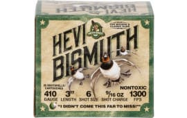 HEVI-Shot HS19006 Hevi-Bismuth Waterfowl 410 Gauge 3" 9/16 oz 6 Shot - 25sh Box