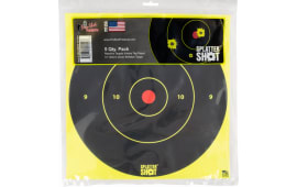 Pro-Shot 12BGREENTG5PK SplatterShot  12" Bullseye Hanging Tagboard Black/Green Impact Enhancement White 5 Pack