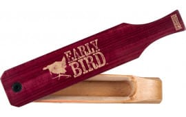 Primos PS2961 Early Bird  Box Call Turkey Hen Sounds Attracts Turkeys Natural Walnut/Purple Heart