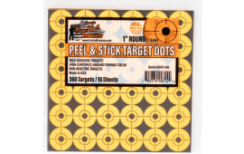 Pro-Shot 1" Round Orange Peel and Stick Targets 10 Pack - 36 Per Sheet