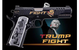 Auto Ordnance 1911TCAC18 LIMITED EDITION Trump FIGHT 1911, Semi-Auto, 45 ACP, 5" Match Grade Barrel, 7+1 Capacity, Skeletonized Trigger, Graphite Black 