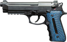 Girsan 390087 Regard MC Gen4 9mm Luger 4.90" 18+1 Black Steel Blue G10 with Integrated Capacity Window Grip