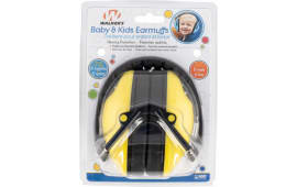 Walkers GWP-FKDM-YL Passive Baby & Kids Folding Polymer 22 dB Over the Head Yellow Ear Cups w/Black Band